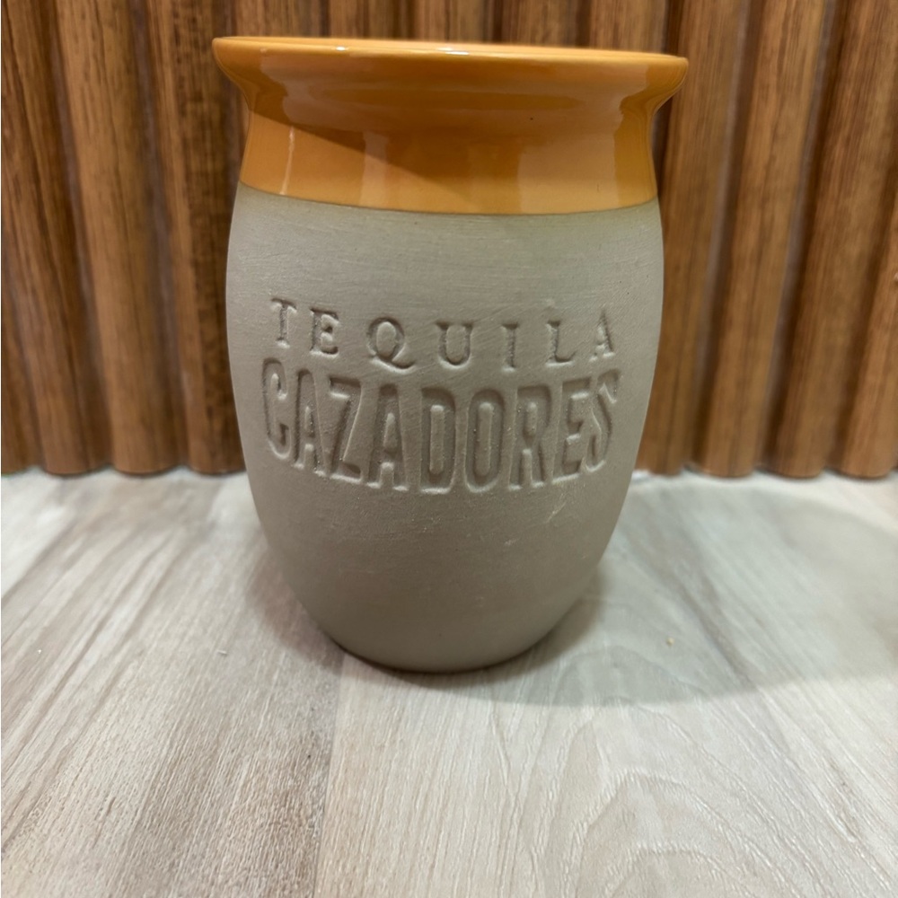 Cazadores Tequila Ceramic Mug with Orange Rim